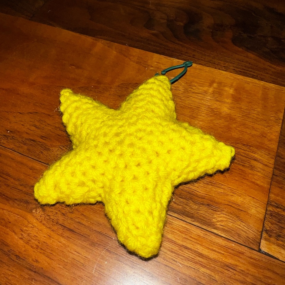 Hand Crocheted 5 Inch Christmas Star Ornament Made With Love! - Picture 7 of 11